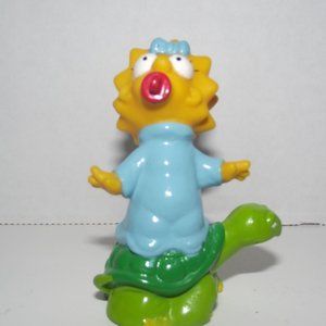 Vtg. 1990 Maggie Simpson 3" Pencil Topper Burger King Toy